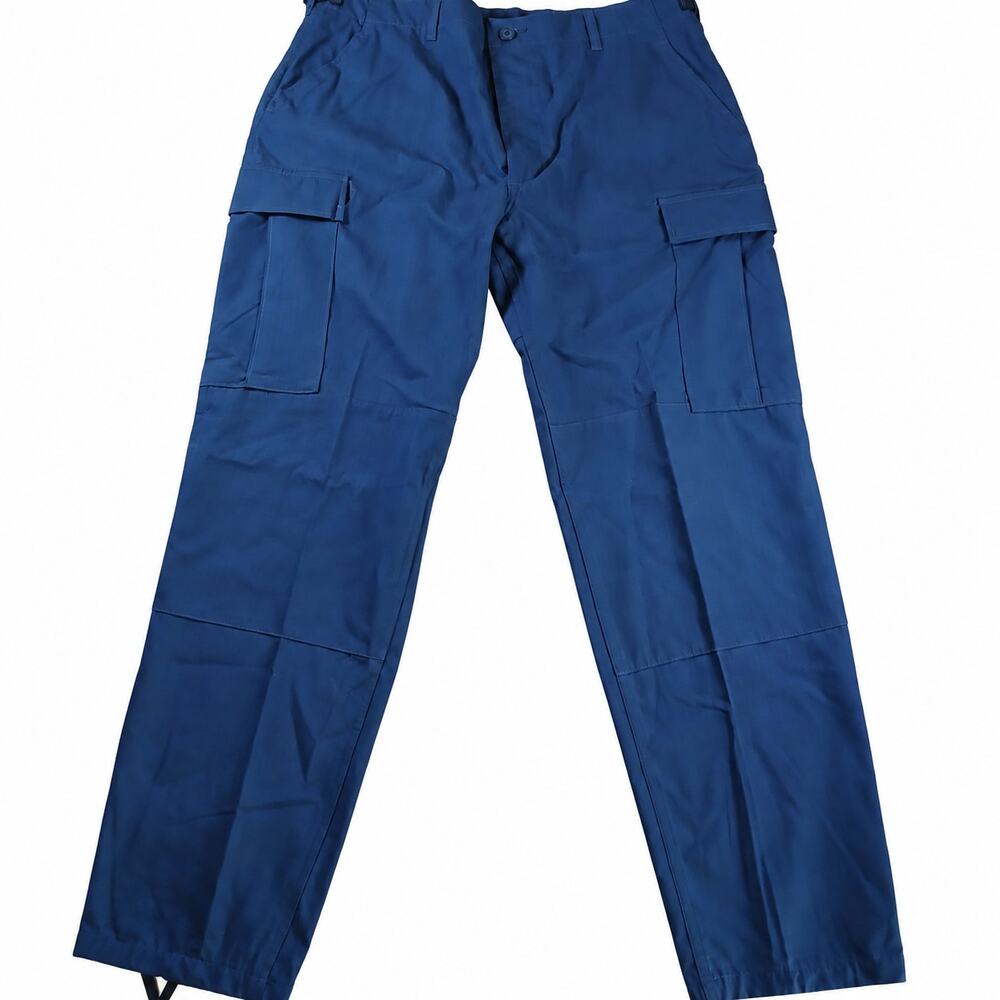 Vintage 1998 Propper BDU Navy Blue Cargo Pants Mens L Reg Cotton Ripstop MINT